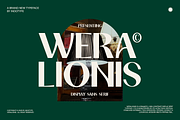 Weralionis - High Contrast Sans, a Sans Serif Font by Indotype Foundry (Thumbnail 1 of 10)