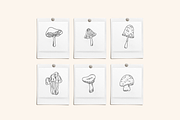 Toadstools Vector Illustrations, a Decorative Illustration by Emma Webb Studio (Thumbnail 6 of 7)