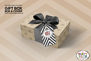 Gift Box with Cover Packaging Mockup, a Packaging Mockup by INCDesign (Thumbnail 5 of 7)