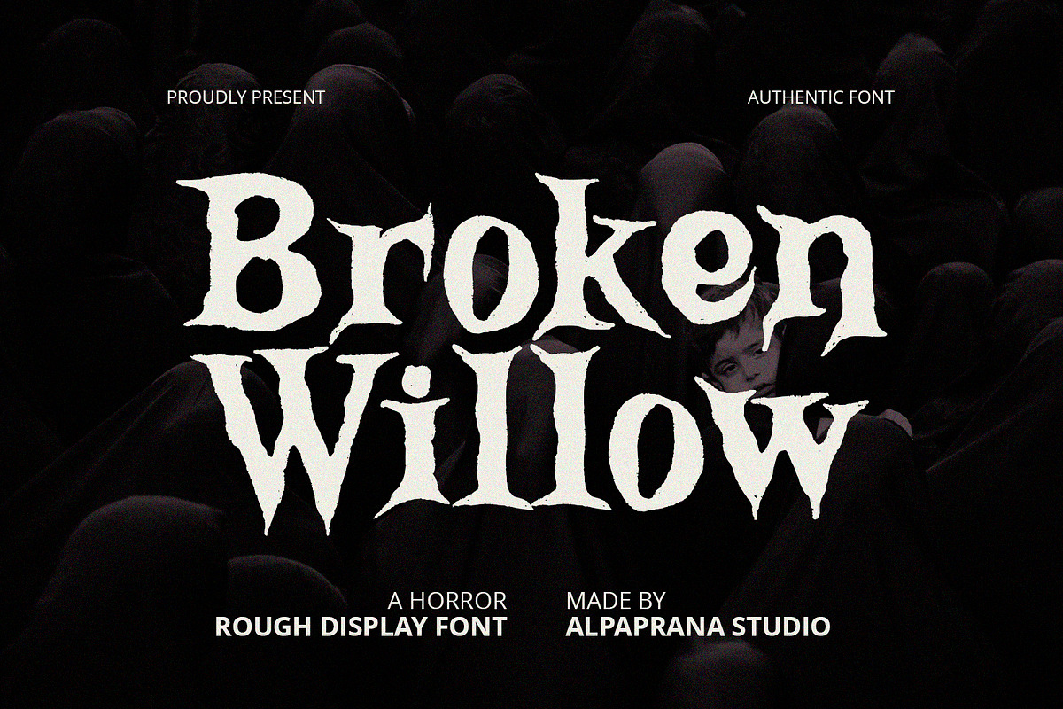 Broken Willow - Display Font, a Handwritten Font by Alpaprana (Photo 1 of 10)
