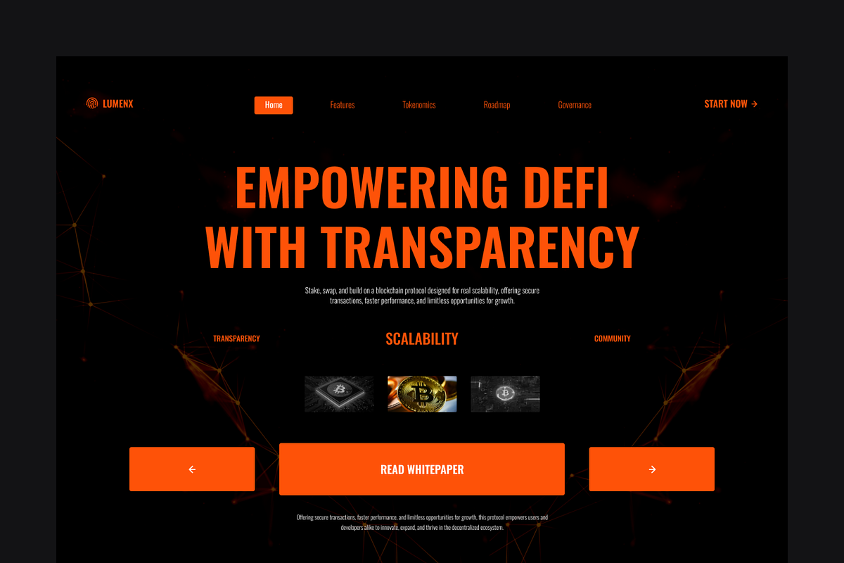 Figma Web3 Protocol Landing Page, a Landing Page Template by Musara (Photo 3 of 8)