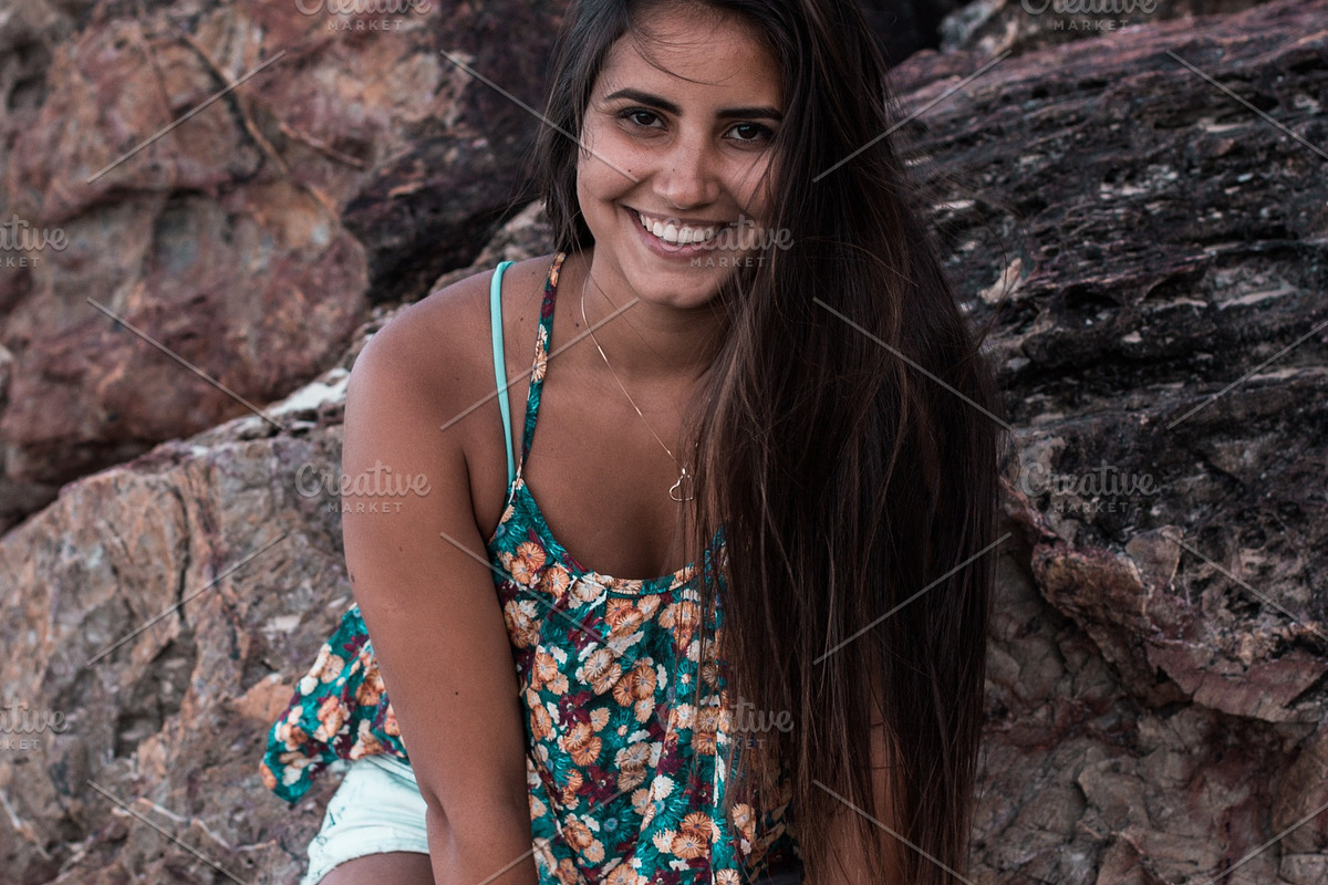 Laughing on the Rocks, Summer, a Beauty & Fashion Photo by Chris Joel Campbell (Photo 2 of 2)