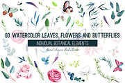 Watercolor Flowers, 10 Arrangements, a Decorative Illustration by JSolomatina (Thumbnail 2 of 4)