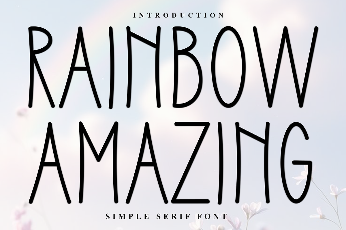 Rainbow Amazing, a Sans Serif Font by FreshTypeINK (Photo 1 of 8)