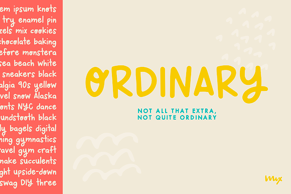 Ordinary — a Handwritten Font preview 8