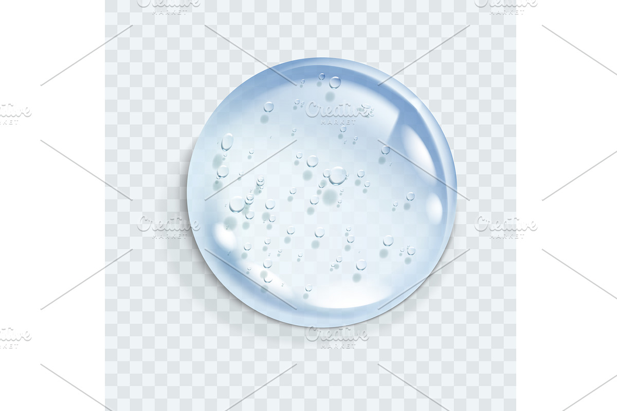 Hyaluronic acid bubble, an Illustration by Things for designers