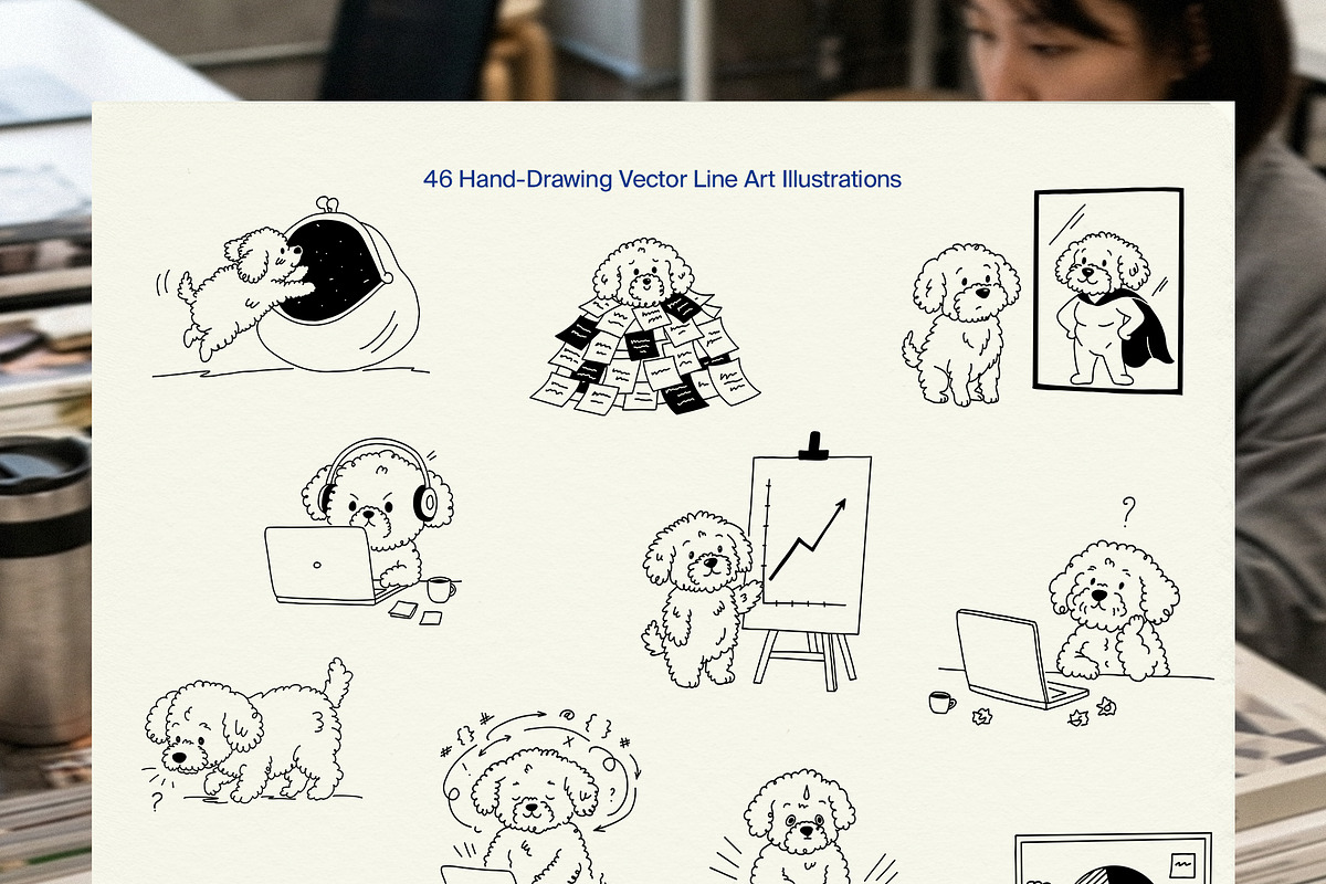 Startup Pup: Vector Illustrations, a Work Illustration by divanovskaya_nv (Photo 7 of 13)