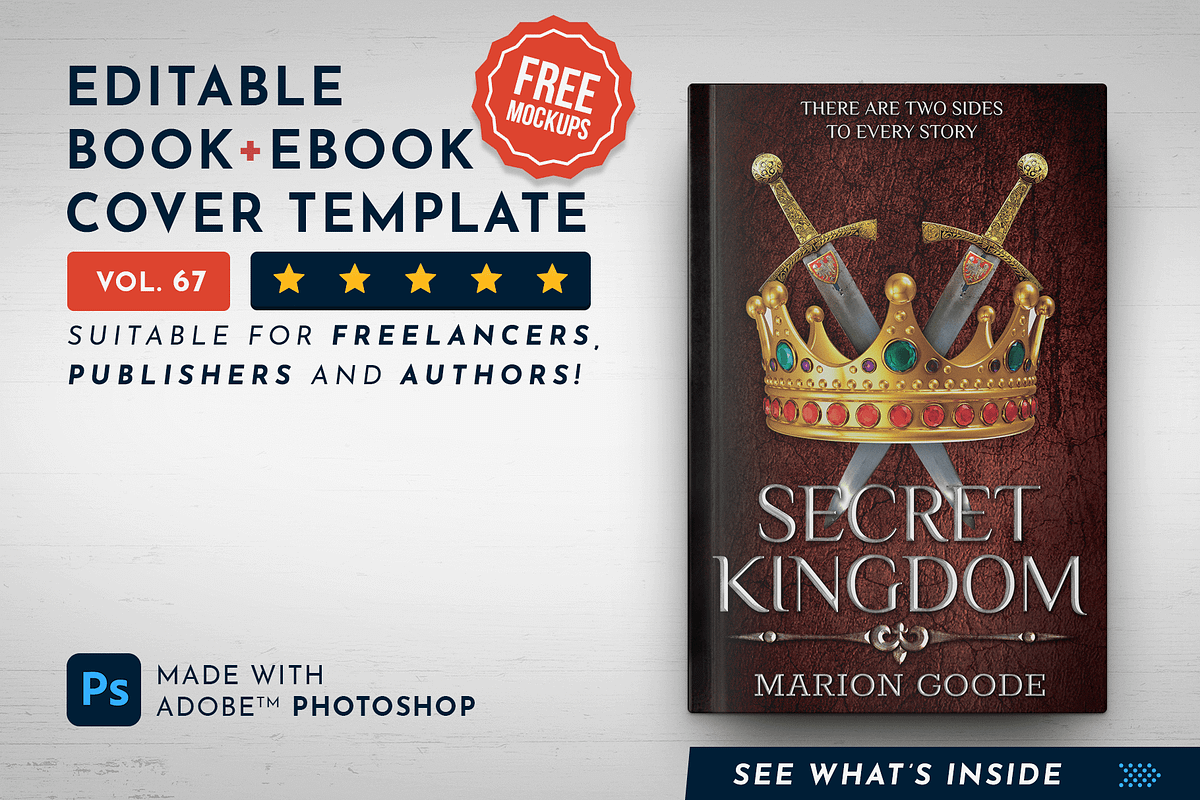 Book Cover Template 67, a Templates & Theme by Digital Goods (Photo 1 of 11)
