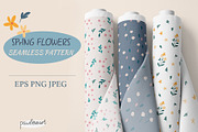 Spring Flowers Collection - Patterns, a Pattern Graphic by PawLoveArt (Thumbnail 1 of 11)