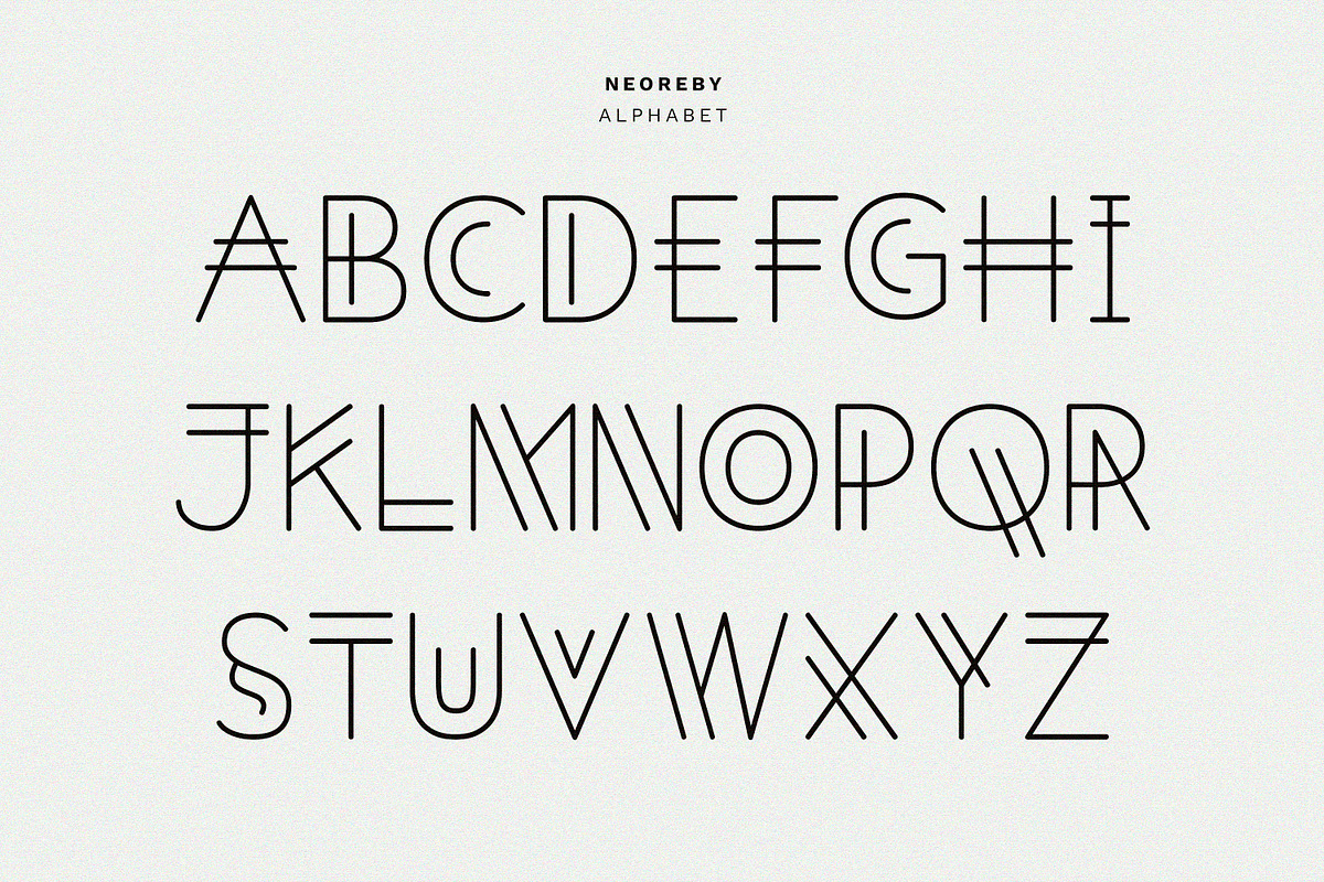 Neoreby - The Display Line Font, a Font by Graphicfresh (Photo 4 of 10)