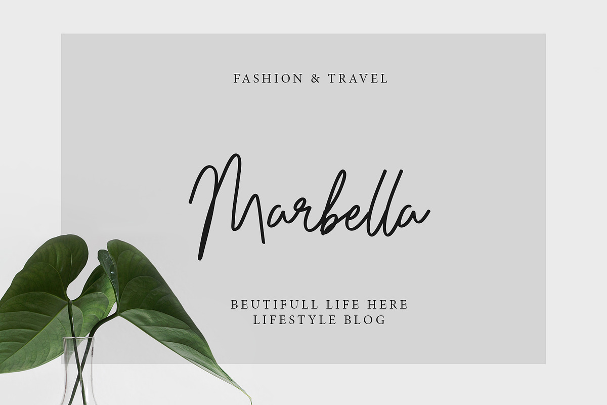 Maristella Signature Font preview 2