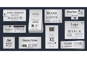 Realistic laundry labels, an Object Illustration by Buch&Bee