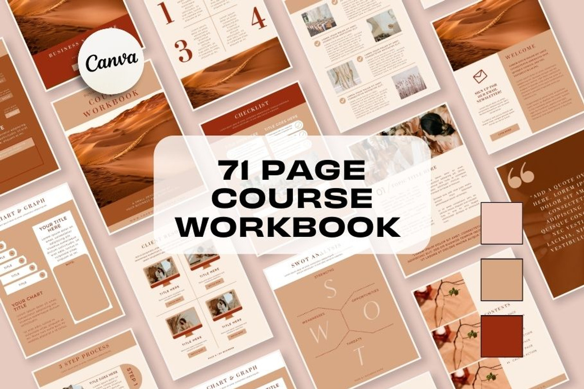 Course Workbook - Desert Boho, a Templates & Theme by Freedom Business Shop (Photo 1 of 11)