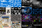 Mega Overlays Bundle, PNG/JPG bundle, a Texture Graphic by Chipshpow Graphics (Thumbnail 5 of 8)