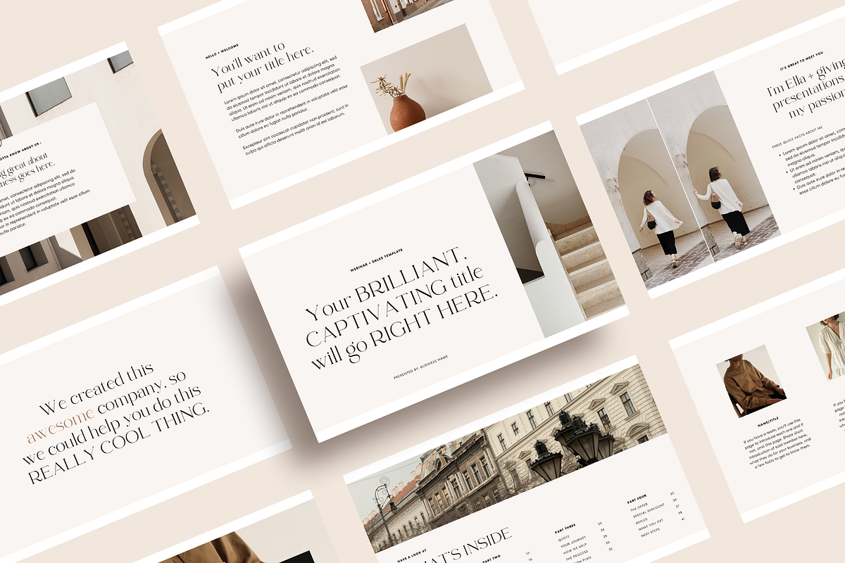 Webinar Canva Template | Slides Deck, a Presentation Template by Tiny Pine Creative (Photo 1 of 10)