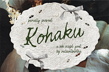 Kohaku | A Ink Script Font