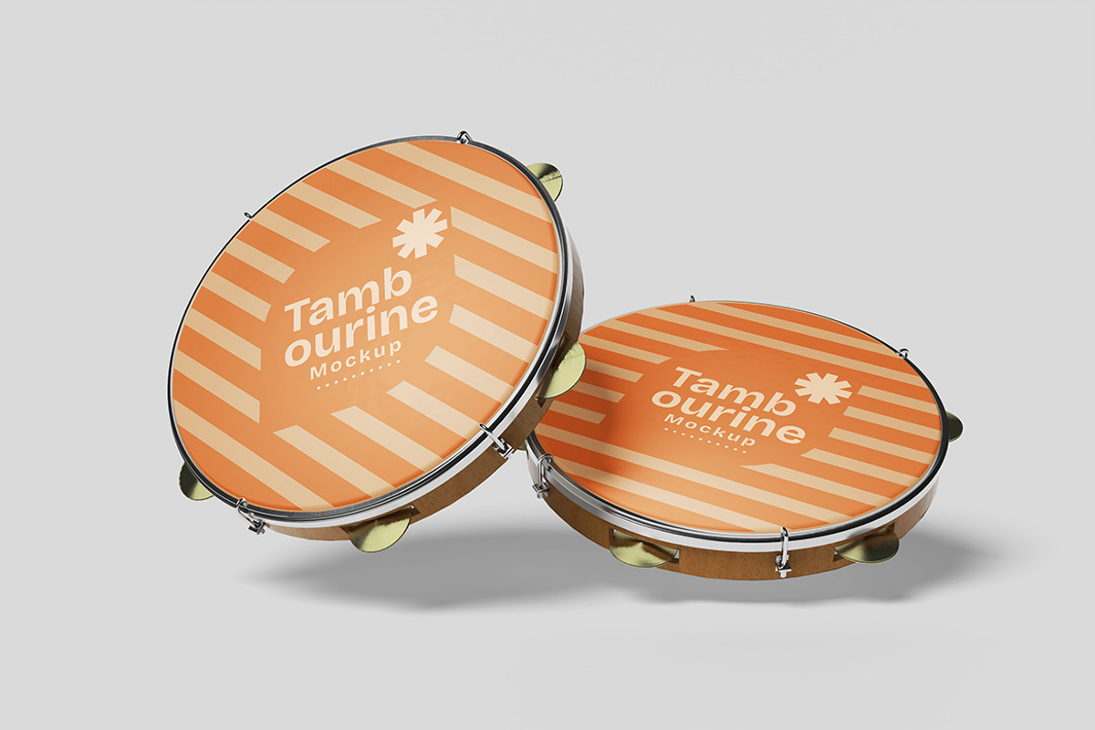 Tambourine Mockup, a Product Mockup by bimockup (Photo 4 of 6)