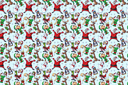 Christmas Seamless Pattern Set, a Pattern Graphic by pixaroma (Thumbnail 4 of 5)