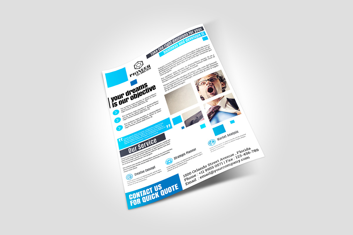 Modern Minimalist Corporate Flyer, a Flyer Template by Design Addict