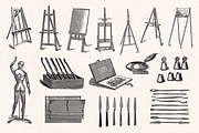 Art Supplies - Vintage Illustrations, an Illustration by Graphic Goods (Thumbnail 8 of 11)