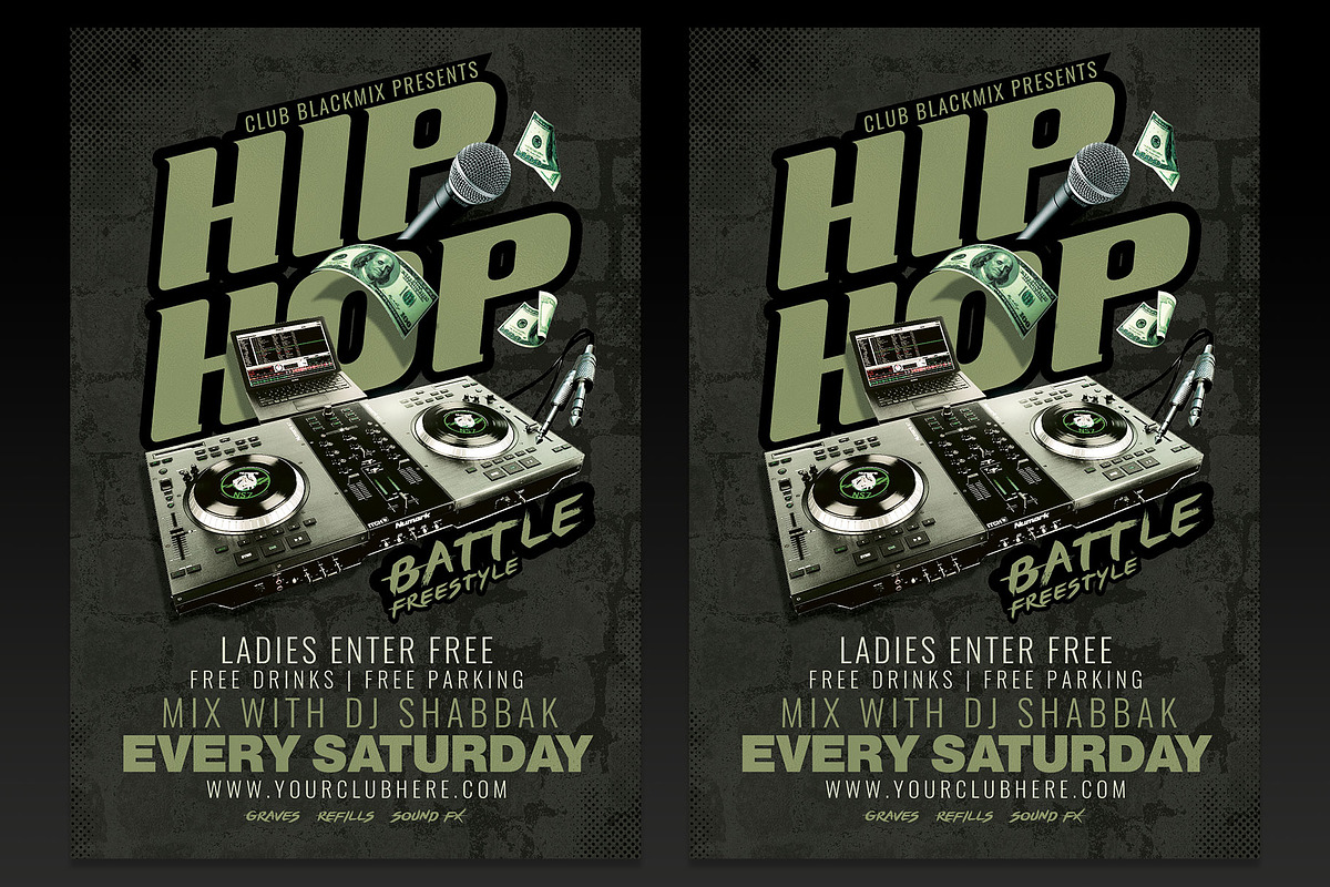 Hip Hop Battle Flyer Template, a Flyer Template by designblends@gmail.com (Photo 1 of 3)