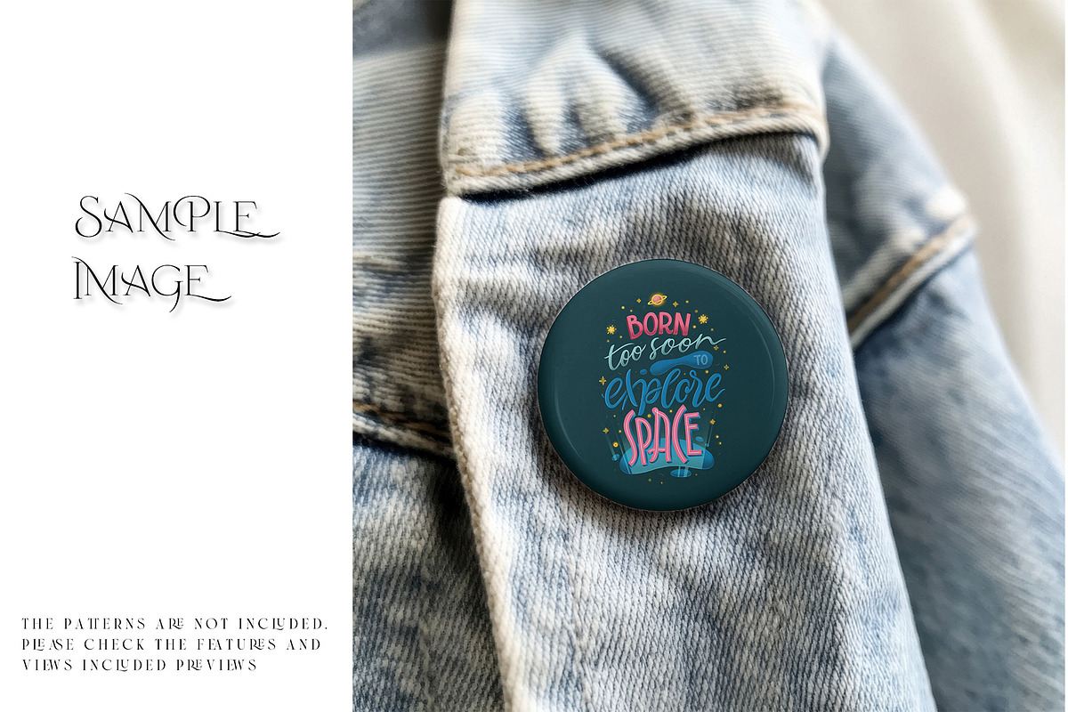 Pin Badge Collction PNG & PSD Mockup, a Product Mockup by mock-ups (Photo 6 of 22)