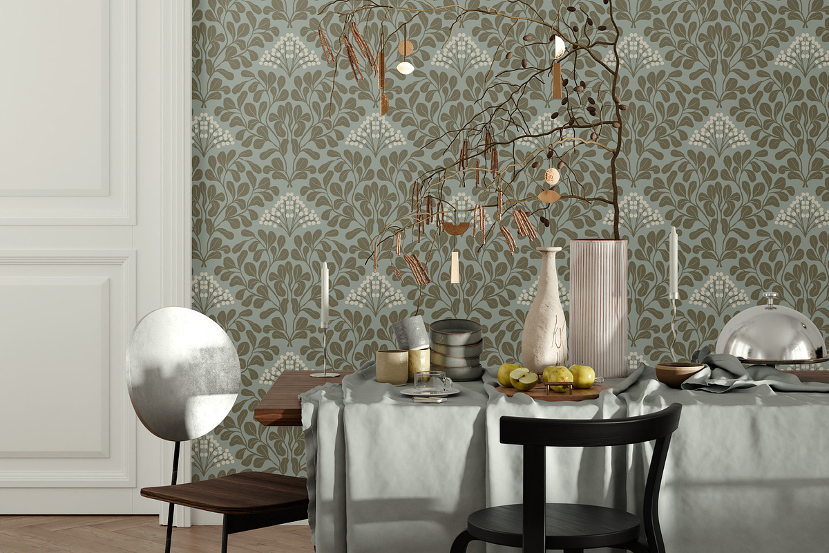 Berries Pattern, a Wallpaper Graphic by Bloomart Studio (Photo 5 of 7)