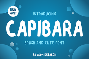 Capibara, a Handwritten Font by alon kelakon
