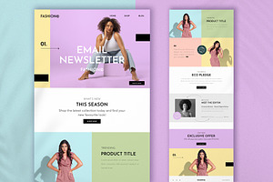 Modern & Colorful Fashion E-Newslett, a Templates & Theme by wavebreak