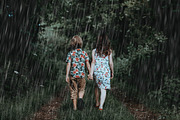 Rain Overlay Effects, an Action Add-On by PhotoSpirit (Thumbnail 2 of 7)