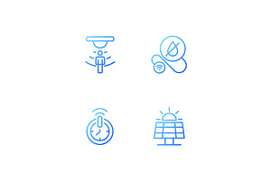 Smart home technologies icons, an Icon by IMG Visuals