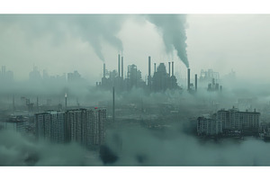 Heavily Polluted Industrial City, an Industrial Photo by piter.goskov