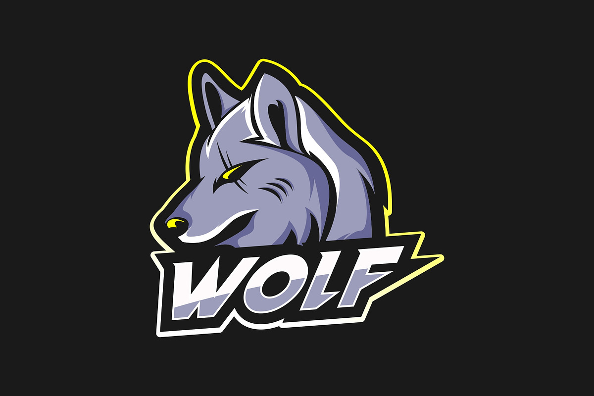 Wolf Mascot Sport Logo Vector, a Branding & Logo Template by Jhon.aburame