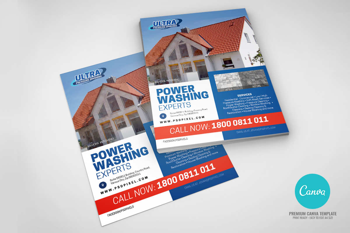 Power Washing Promotional Flyer, a Flyer Template by PSDPixel (Photo 4 of 4)