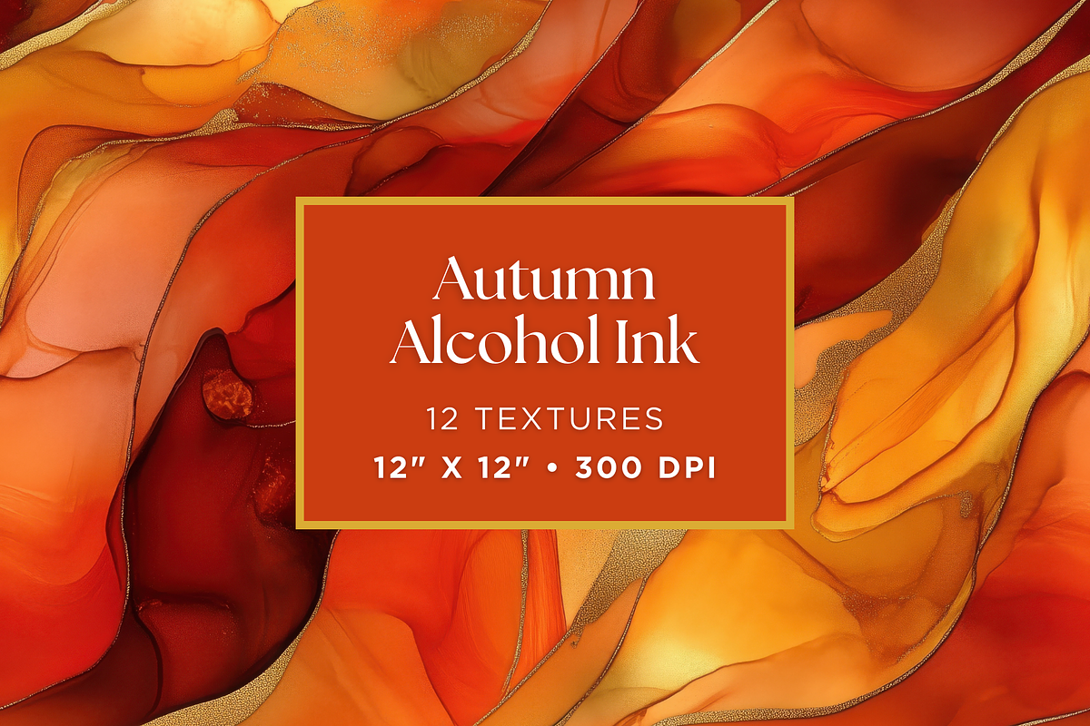 Autumn Alcohol Ink Textures, a Texture Graphic by Artful Assets Boutique (Photo 1 of 4)