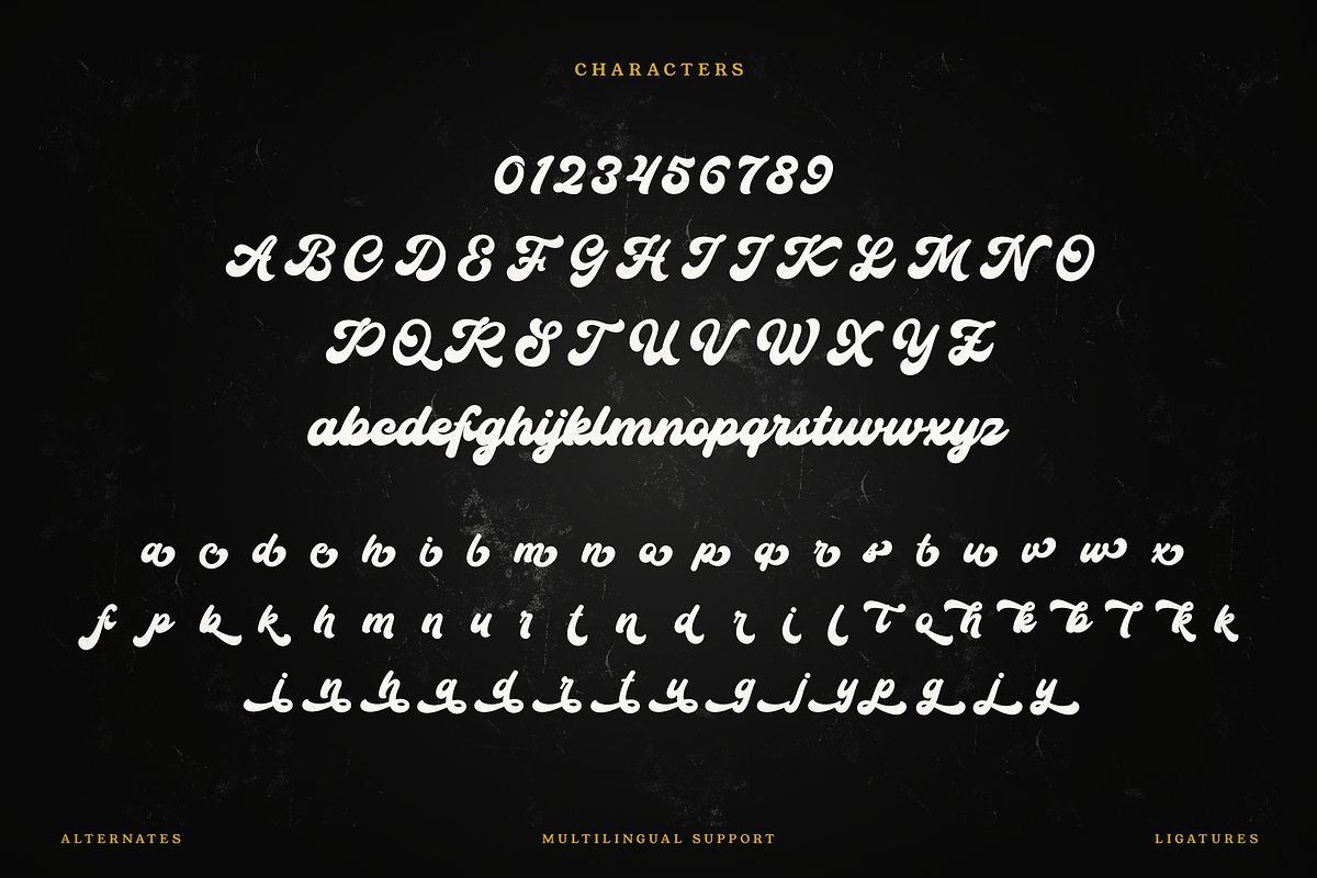 Youthead - Retro Bold Script, a Script Font by Namara Creative Studio (Photo 6 of 13)