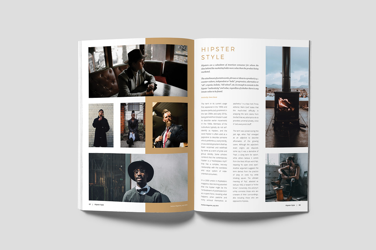 Fashion Magazine, a Magazine Template by rubirubiko (Photo 6 of 9)