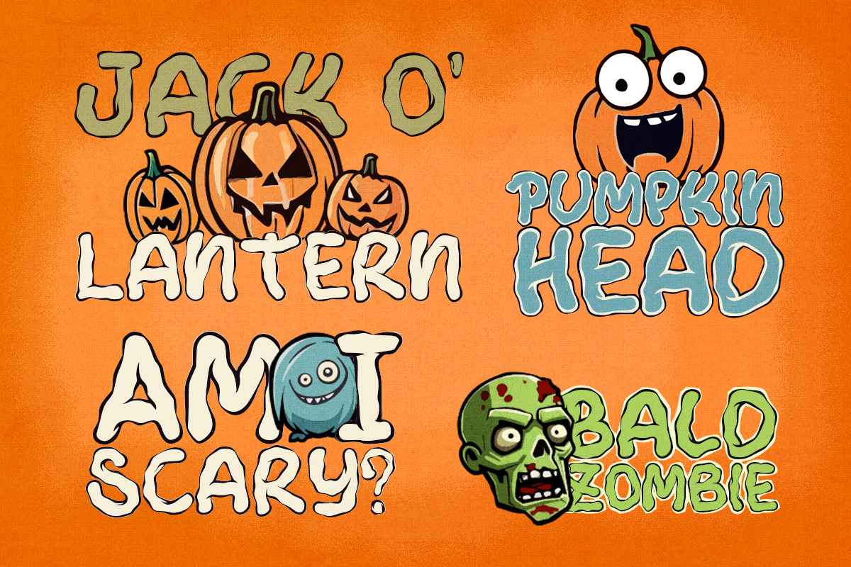 Spooky Zombie - Halloween Font, a Handwritten Font by Dharmas Foundry (Photo 11 of 13)