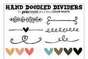 Hand Doodled Dividers for Procreate, a Brush Add-On by Nancy Ingersoll (Thumbnail 1 of 7)