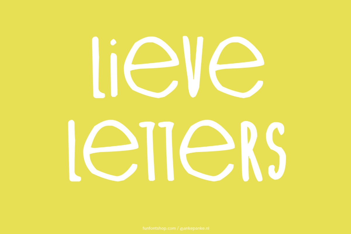 Lieve Letters handmade Font