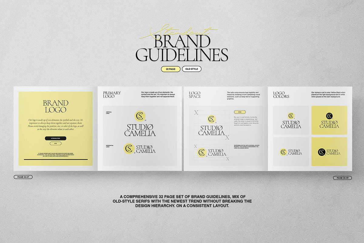 Square Brand Identity Guidelines, a Brochure Template by Proonty (Photo 3 of 8)