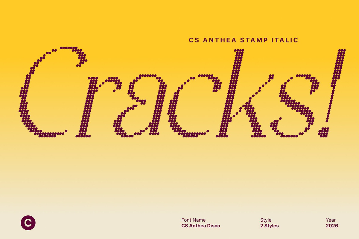 CS Anthea Disco, a Serif Font by Craft Supply Co. (Photo 4 of 8)