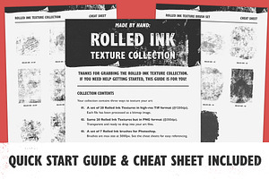 Rolled Ink Texture Collection