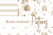 Boho Nursery Watercolor Clipart, an Animal Illustration by NikiArts (Thumbnail 10 of 13)