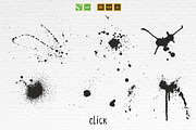 Hand-Drawn Ink Brushes Set, a Brush Add-On by ElenaKovalyova (Thumbnail 3 of 4)