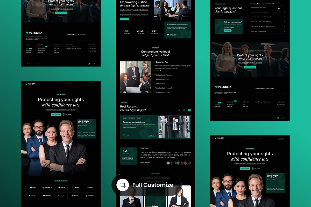 Verdicta - Law Firm Landing Pages preview 3
