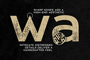 Broadwell Distressed Font, a Sans Serif Font by Parker Creative (Thumbnail 3 of 6)