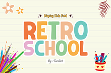 Retro School - Playful Display Font
