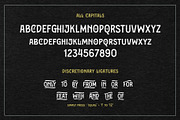 Bargers Distressed, a Font by Arterfak Project (Thumbnail 7 of 11)