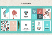 Diamonds are Forever. Modern Crystal, a Texture Illustration by Elena Paletskaya (Thumbnail 4 of 6)